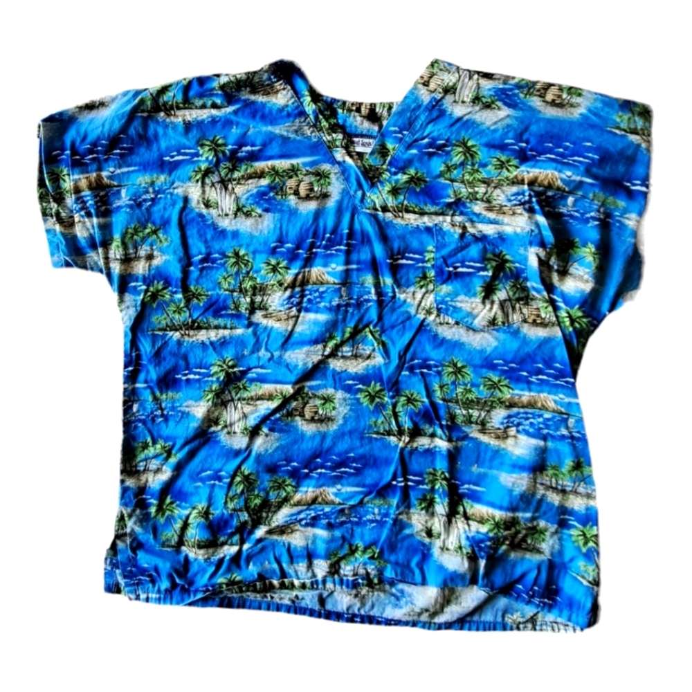 Mad About Scrubs Tropical Island Top